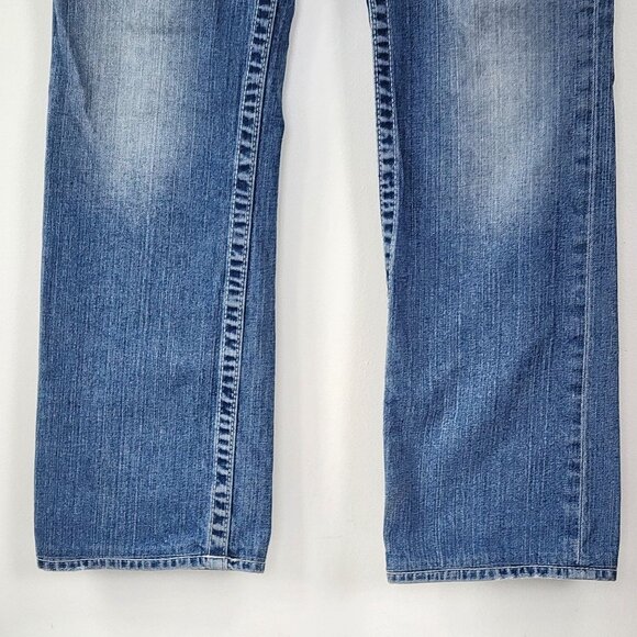 True Religion Billy Low Rise Straight Light Wash Denim Y2K 00s Made in USA Sz 32 - Picture 4 of 16
